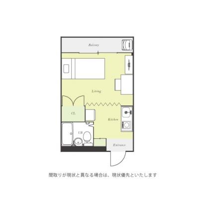 ユニオンマンスリー西浦和１　301　1R・シングル☆人気の角部屋♪デスクとチェアのあるお部屋♪■選べるWi-Fi格安レンタル中！の間取り図