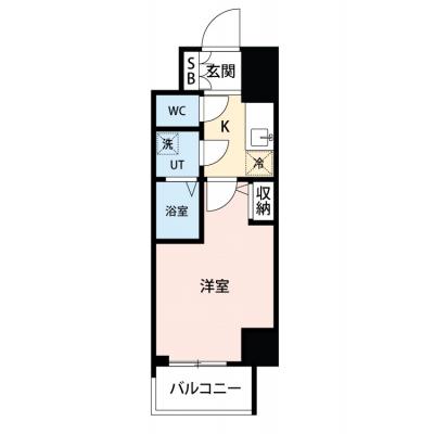 【🎉初期費用オフ｜お得なキャンペーン】【禁煙🚭/Wi-Fi無料🌐】マイナビSTAY金山北　604の間取り図