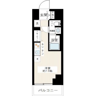 マンスリーステージ石川町2の間取り図