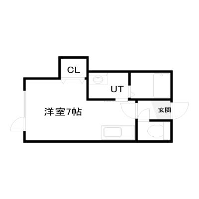 POROKARI倶知安A/羊蹄山一望/エアコン付きの間取り図
