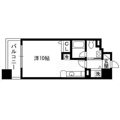 YM_パルティーレEXE片平タワー【新品消耗品セット＆新品寝具・タオルセット設置】の間取り図