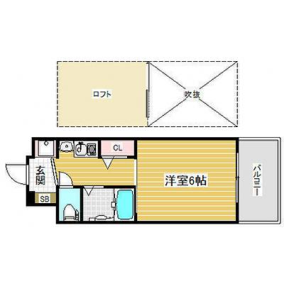 ◆パシオン神戸三宮８＜Wi-Fiレンタルあり(有料)＞【駅近！利便性抜群！バス・トイレ別！】の間取り図