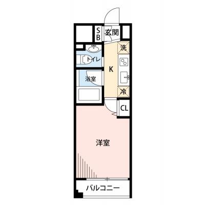 【🎉初期費用オフ｜お得なキャンペーン】【禁煙🚭/Wi-Fi無料🌐】マイナビSTAYミラン大宮西口　702の間取り図