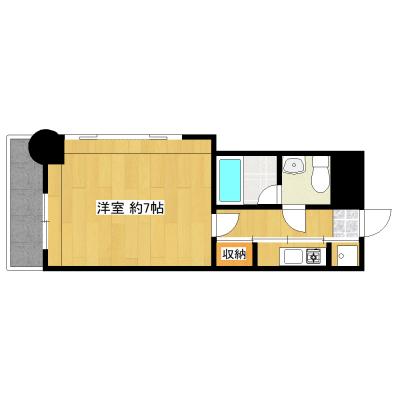 エステートモア箱崎の間取り図