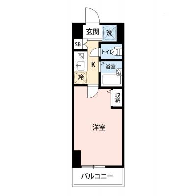 【🎉初期費用オフ｜お得なキャンペーン】【禁煙🚭/Wi-Fi無料🌐】マイナビSTAY三田パークホーム　806の間取り図