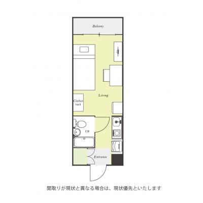 ●2026年4月18日から入居可●ユニオンマンスリー相模原１０　303　1R・シングル☆人気のデスク＆チェア付き♪■JR横浜線利用で町田駅や新横浜駅へ乗換なしの間取り図