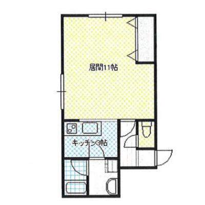 POROKARI旭川駅前E/エアコン/ネット無料の間取り図