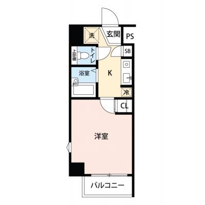 【🌷新生活応援キャンペーン🌷】【禁煙🚭/Wi-Fi無料🌐】マイナビSTAY早稲田夏目坂　208の間取り図