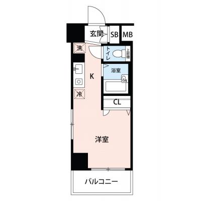 【🌷新生活応援キャンペーン🌷】【禁煙🚭/Wi-Fi無料🌐】マイナビSTAYミライエ武蔵小杉　201の間取り図