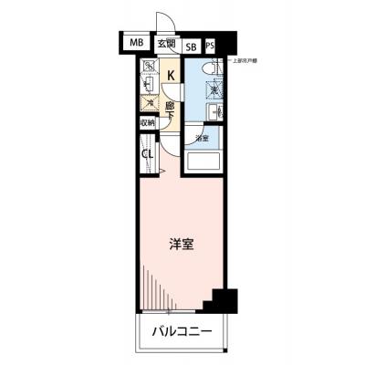 【🎉初期費用オフ｜お得なキャンペーン】【禁煙🚭/Wi-Fi無料🌐】マイナビSTAY本蓮沼コート　405の間取り図
