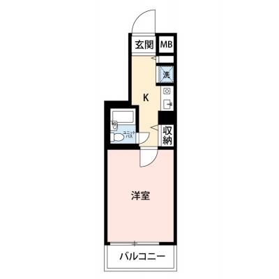 【🎉初期費用オフ｜お得なキャンペーン】【禁煙🚭】マイナビSTAYパレス十条　602｜帝京大学医学部附属病院周辺の間取り図