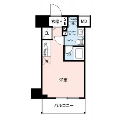 【🎉初期費用オフ｜お得なキャンペーン】【禁煙🚭/Wi-Fi無料🌐】マイナビSTAY横浜大通り公園　504の間取り図