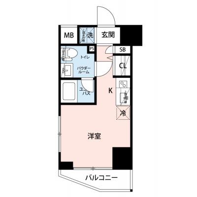 【🎉初期費用オフ｜お得なキャンペーン】【禁煙🚭/Wi-Fi無料🌐】マイナビSTAY横浜大通り公園　805の間取り図