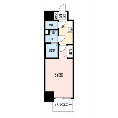 【🌷新生活応援キャンペーン🌷】【禁煙🚭/Wi-Fi無料🌐】マイナビSTAY上前津駅前　1201の間取り図