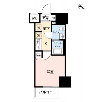 【60日以上の利用でお得🌈】【禁煙🚭/Wi-Fi無料🌐】マイナビSTAYモダンテラス青砥　306の間取り図