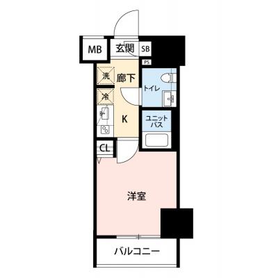 【🎍年末年始大感謝祭🎍】【禁煙🚭/Wi-Fi無料🌐】マイナビSTAYモダンテラス青砥　514の間取り図