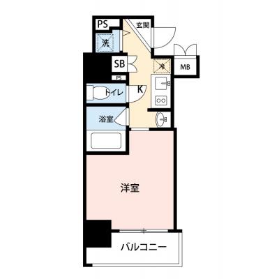 【🍡！秋の大感謝価格！🍡】【禁煙🚭/Wi-Fi無料🌐】マイナビSTAY大阪城森ノ宮　501の間取り図