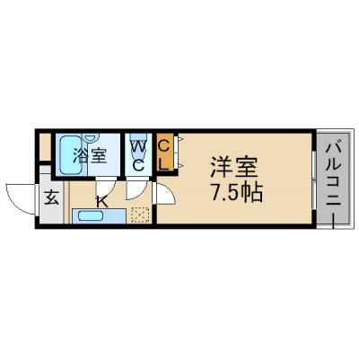 ◆パシオン川西３＜Wi-Fiレンタルあり(有料)＞【提携駐車場有り】【川西能勢口徒歩５分！✿風呂トイレ別】の間取り図