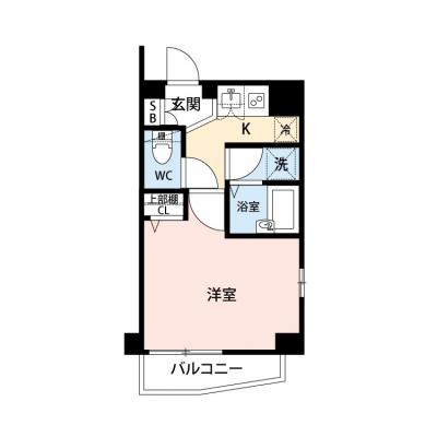【🎍年末年始大感謝祭🎍】【禁煙🚭/Wi-Fi無料🌐】マイナビSTAYミライエ神楽坂　301の間取り図