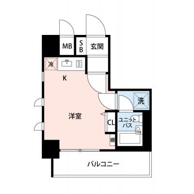 【🎉初期費用オフ｜お得なキャンペーン】【禁煙🚭】マイナビSTAY護国寺　204の間取り図