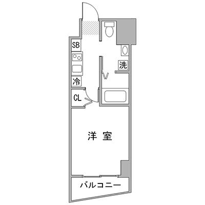 アットイン横浜12  『公式サイト限定キャンペーン実施中！室内画像も豊富で、お見積り／web予約も可能です！「アットイン公式」で検索！🔍』の間取り図