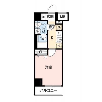 【🍧夏のクールダウン価格！🍧】【禁煙🚭/Wi-Fi無料🌐】マイナビSTAY横濱山手　505の間取り図