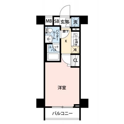 【🎍年末年始大感謝祭🎍】【禁煙🚭/Wi-Fi無料🌐】マイナビSTAY横濱山手　604の間取り図