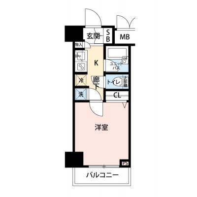 【🌸心機一転🌸春の引越し応援キャンペーン🏡🌷】【禁煙🚭/テレワークに最適🌟無料高速Wi-Fi使い放題🎧】マイナビSTAYミライエ松濤　704の間取り図