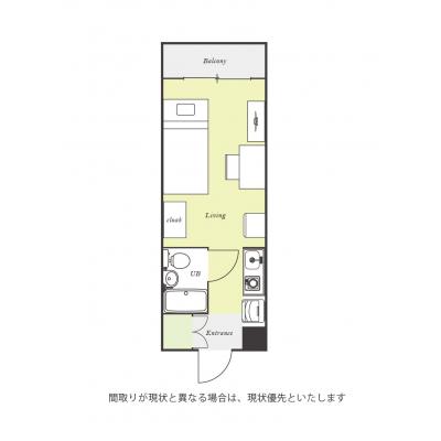 ●2026年4月19日から入居可●ユニオンマンスリー相模原１０　103　1R・シングル☆JR横浜線沿線/町田駅や新横浜駅へダイレクトアクセス/デスク・チェア完備の間取り図