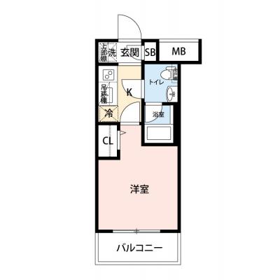 【60日以上の利用でお得🌈】【禁煙🚭/Wi-Fi無料🌐】マイナビSTAY鶴見市場　402の間取り図