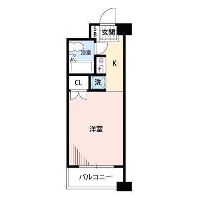 【🍡！秋の大感謝価格！🍡】【禁煙🚭/Wi-Fi無料🌐】マイナビSTAYパレス勝どき　205の間取り図