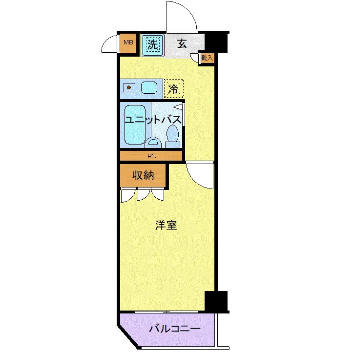 マンスリーリブマックス桜上水・下高井戸■『禁煙ルーム・駅5分』≪スマートシリーズ≫の間取り図