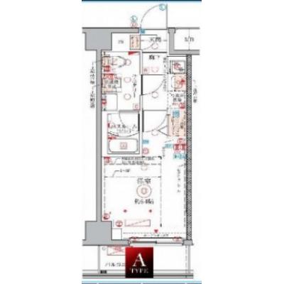 【🎍年末年始大感謝祭🎍】【禁煙🚭/Wi-Fi無料🌐】マイナビSTAYヴエール武蔵中原　509の間取り図