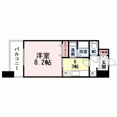 ハミエル下曽根　インターネット使用無料の間取り図