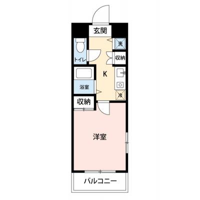 【🎉初期費用オフ｜お得なキャンペーン】【禁煙🚭/Wi-Fi無料🌐】マイナビSTAYミライエ溝の口　601の間取り図