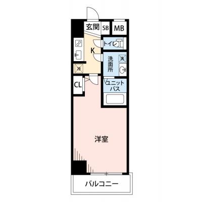 【清掃費11,000円OFF｜1月末までの入居限定🎁】【禁煙🚭/Wi-Fi無料🌐】マイナビSTAY西本町　1002の間取り図