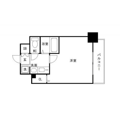 OneLife品川駅前プラザ5thアベニュー【▼▼品川インターシティまで好アクセス】の間取り図