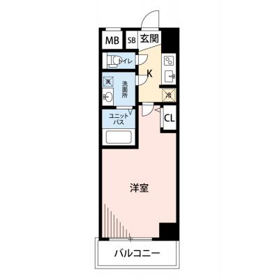 【清掃費11,000円OFF｜1月末までの入居限定🎁】【禁煙🚭/Wi-Fi無料🌐】マイナビSTAY西本町　1005の間取り図