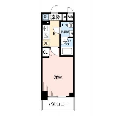 【🎍年末年始大感謝祭🎍】【禁煙🚭/Wi-Fi無料🌐】マイナビSTAY本町うつぼ公園　708の間取り図