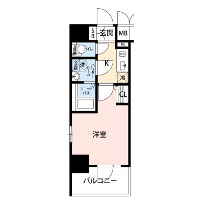 【🎍年末年始大感謝祭🎍】【禁煙🚭/Wi-Fi無料🌐】マイナビSTAY阿波座プライムコート　606の間取り図