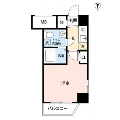 【🎉初期費用オフ｜お得なキャンペーン】【禁煙🚭/Wi-Fi無料🌐】マイナビSTAY本町ルフレ　912の間取り図