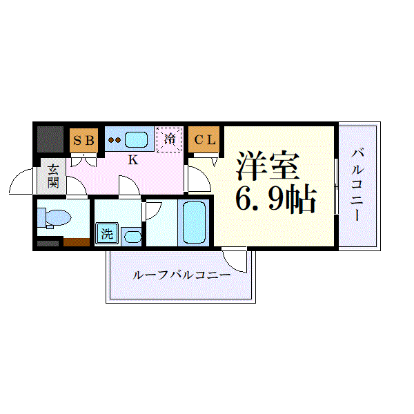 マンスリーリブマックス世田谷駒沢大学・三軒茶屋クレヴィスタ■『禁煙ルーム・25平米』【Wi-Fi無制限・ローテーブル・ソファ】≪プレミアムシリーズ≫の間取り図