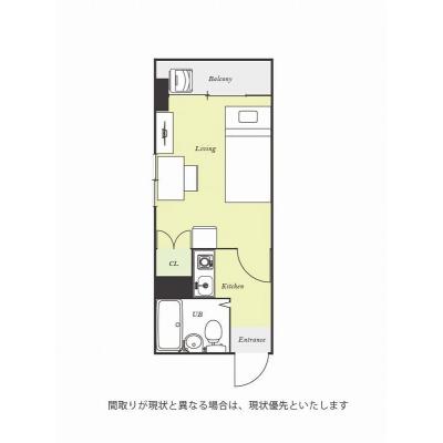 ユニオンマンスリー日吉本町３　206　1K・シングル☆人気の角部屋♪モニター付きインターフォン完備/日吉駅まで1駅の間取り図