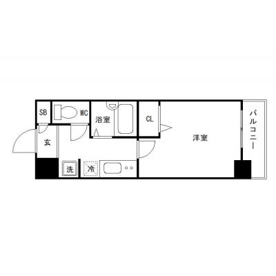 OneLife麻布十番オール【▼▼東京都済生会中央病院至近】の間取り図