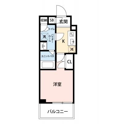 【🎉初期費用オフ｜お得なキャンペーン】【禁煙🚭/Wi-Fi無料🌐】マイナビSTAYボーダー川崎　504の間取り図