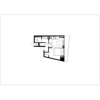 2023年築！高田馬場駅まで徒歩10分♪Wifi完備/さくらみちテラス401の間取り図