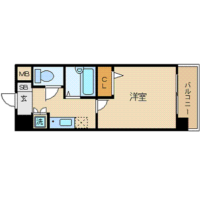 マンスリーリブマックス錦糸町ステーションフロント■『禁煙ルーム』【浴室乾燥付】≪スタンダードシリーズ≫の間取り図