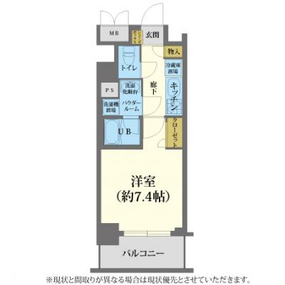 📒「静けさと便利さが両立する、京都でも数少ない住環境。」 🖊アスヴェル京都市役所前Ⅱ　6階 🚭［No.8054060］の間取り図