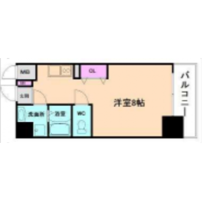 ＃デスク＆チェア＃リモートワークに最適＃デザイナーズ＃新梅田セントラルヒルズ 701の間取り図
