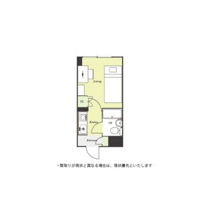 ユニオンマンスリー浦安１　501　1K・シングル☆◆インターネット固定回線（有線）無料の部屋◆浦安駅　徒歩3分！の間取り図